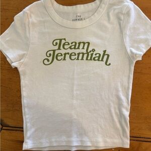 American Eagle Outfitters White Team Jeremiah Tee